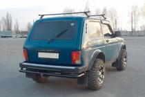 Lada Niva un Urban 1977– Aizmugures aizsargstienis AK002 dubults Melns foto 3