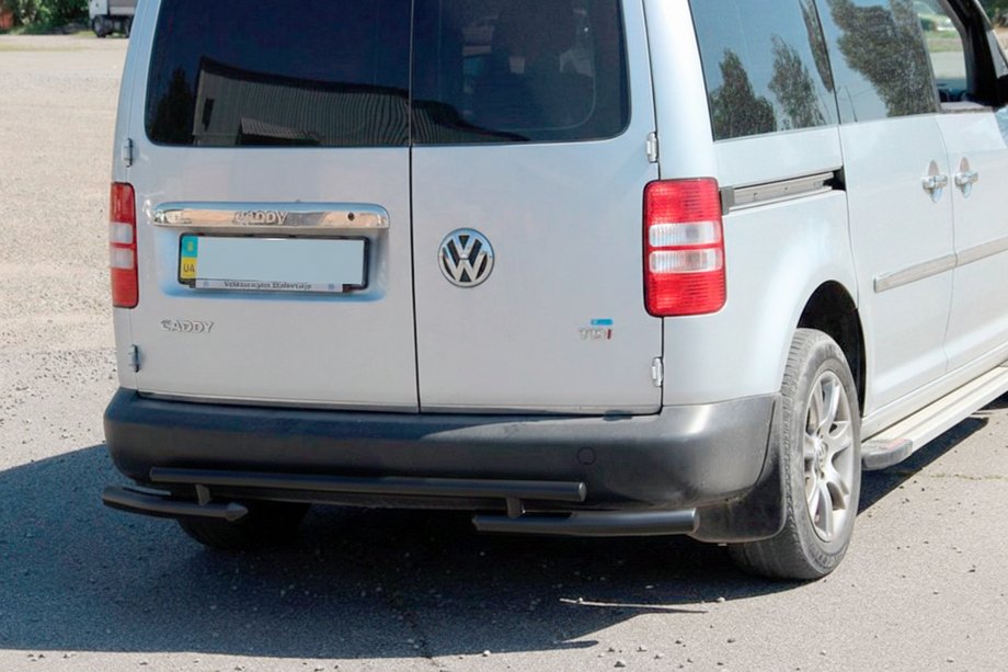 Volkswagen Caddy 2004–2010 Aizmugurējais loks AK003-2 Black (2 gab., nerūsējošais tērauds) Image