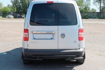 Volkswagen Caddy 2010–2015 Aizmugurējais loks AK003-2 Black (2 gab., nerūsējošais tērauds) foto 2