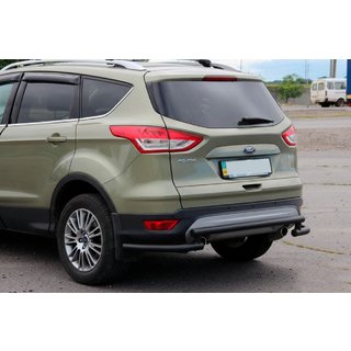 Aizmugurējais aizsargloks AK002-3 Black (nerūsējošais tērauds) Ford Kuga/Escape 2013–2019 foto 3