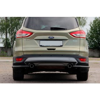 Aizmugurējais aizsargloks AK002-3 Black (nerūsējošais tērauds) Ford Kuga/Escape 2013–2019 foto 1
