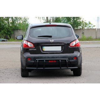 Aizmugures loks AK011 Black (nerūsējošais tērauds) Nissan Qashqai 2007–2010 foto 1