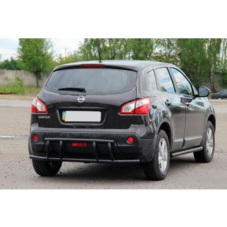 Aizmugures loks AK011 Black (nerūsējošais tērauds) Nissan Qashqai 2007–2010 foto 2