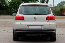 Volkswagen Tiguan 2007–2016 Aizmugures aizsargstienis AK002-2 Black (nerūsējošais tērauds) foto 4