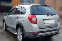 Chevrolet Captiva 2006–2019 Aizmugures aizsargstienis AK005 Black (nerūsējošais tērauds) foto 1