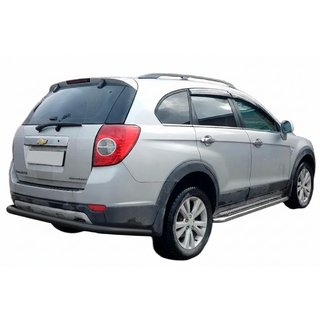 Aizmugures aizsargstienis AK005 Black (nerūsējošais tērauds) Chevrolet Captiva 2006–2019 foto 3