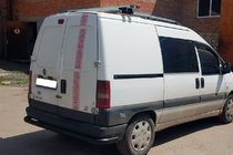 Fiat Scudo 1996–2007 Aizmugures aizsargstienis AK005 Black (nerūsējošais tērauds) foto 3