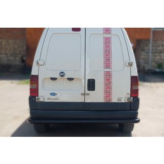 Aizmugures aizsargstienis AK005 Black (nerūsējošais tērauds) Fiat Scudo 1996–2007 foto 1