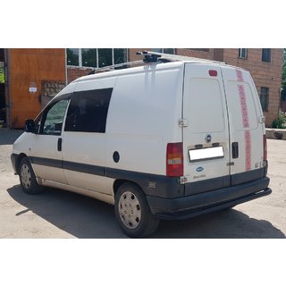 Aizmugures aizsargstienis AK005 Black (nerūsējošais tērauds) Fiat Scudo 1996–2007 foto 2