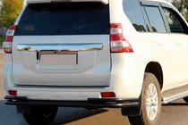 Toyota Land Cruiser Prado 150 2009–2023 Aizmugurējais aizsargstienis AK005-2 Black (nerūsējošais tērauds) foto 5
