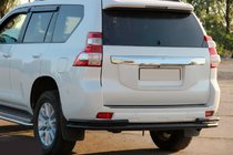 Toyota Land Cruiser Prado 150 2009–2023 Aizmugurējais aizsargstienis AK005-2 Black (nerūsējošais tērauds) foto 6