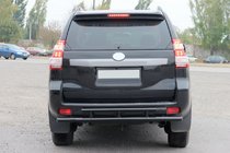 Toyota Land Cruiser Prado 150 2009–2023 Aizmugurējais loks AK002-2v2 Black (nerūsējošais tērauds) foto 2