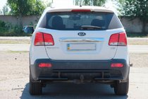 Kia Sorento II XM 2009–2014 Aizmugures aizsargloks AK002-2 Black (nerūsējošais tērauds) foto 3