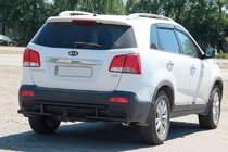 Kia Sorento II XM 2009–2014 Aizmugures aizsargloks AK002-2 Black (nerūsējošais tērauds) foto 4