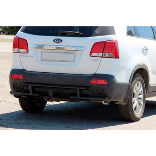 Aizmugures aizsargloks AK002-2 Black (nerūsējošais tērauds) Kia Sorento II XM 2009–2014 foto 1
