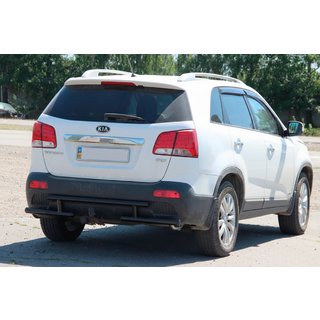 Aizmugures aizsargloks AK002-2 Black (nerūsējošais tērauds) Kia Sorento II XM 2009–2014 foto 4
