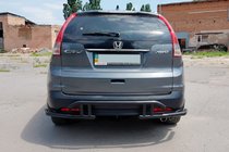 Honda CRV 2012–2016 Aizmugures aizsargstienis AK003-21 Black (nerūsējošais tērauds) foto 4