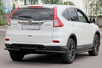 Honda CRV 2012–2016 Aizmugures aizsargstienis AK003-21 Black (nerūsējošais tērauds) foto 3