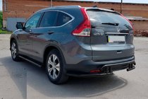 Honda CRV 2012–2016 Aizmugures aizsargstienis AK003-21 Black (nerūsējošais tērauds) foto 6