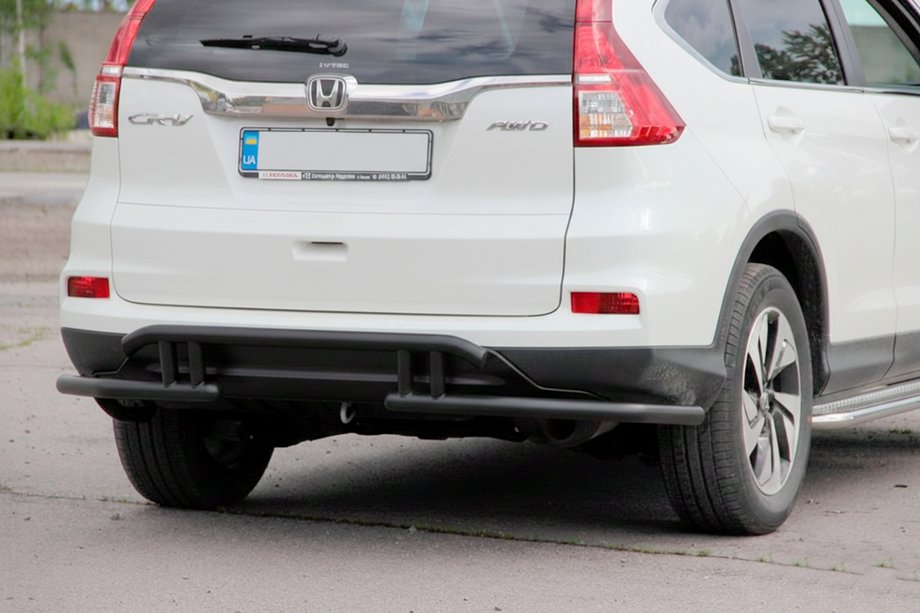 Honda CRV 2012–2016 Aizmugures aizsargstienis AK003-21 Black (nerūsējošais tērauds) Image