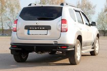 Renault Duster 2008–2017 Aizmugures aizsargloka AK005-Special Black (nerūsējošais tērauds) foto 1