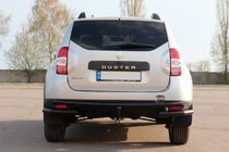 Renault Duster 2008–2017 Aizmugures aizsargloka AK005-Special Black (nerūsējošais tērauds) foto 2