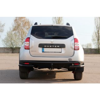Aizmugures aizsargloka AK005-Special Black (nerūsējošais tērauds) Dacia Duster 2008–2018 foto 2