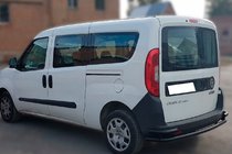Fiat Doblo II 2010–2022 Aizmugurējais rollbārs AK005/2-Dubults Black (nerūsējošais tērauds) foto 3