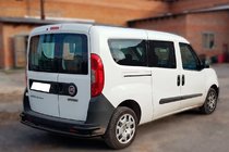 Fiat Doblo II 2010–2022 Aizmugurējais rollbārs AK005/2-Dubults Black (nerūsējošais tērauds) foto 1