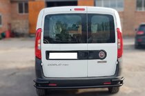 Fiat Doblo II 2010–2022 Aizmugurējais rollbārs AK005/2-Dubults Black (nerūsējošais tērauds) foto 2