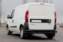 Fiat Doblo II 2010–2022 Aizmugurējais rollbārs AK005/2-Dubults Black (nerūsējošais tērauds) foto 5