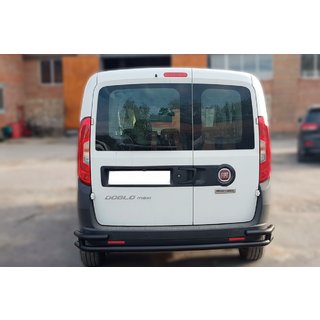 Aizmugurējais rollbārs AK005/2-Dubults Black (nerūsējošais tērauds) foto 2