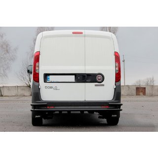 Aizmugurējais rollbārs AK005/2-Dubults Black (nerūsējošais tērauds) foto 4