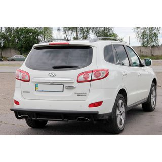 Aizmugures aizsargloks AK002-2 Black (nerūsējošais tērauds) Hyundai Santa Fe 2 2006–2012 foto 4