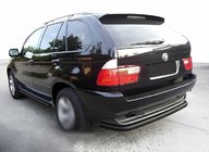 BMW X5 E53 1999–2006 Aizmugures aizsargstienis Special Black (nerūsējošais tērauds) foto 1