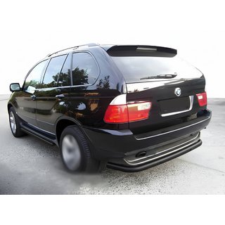 Aizmugures aizsargstienis Special Black (nerūsējošais tērauds) BMW X5 E53 1999–2006
