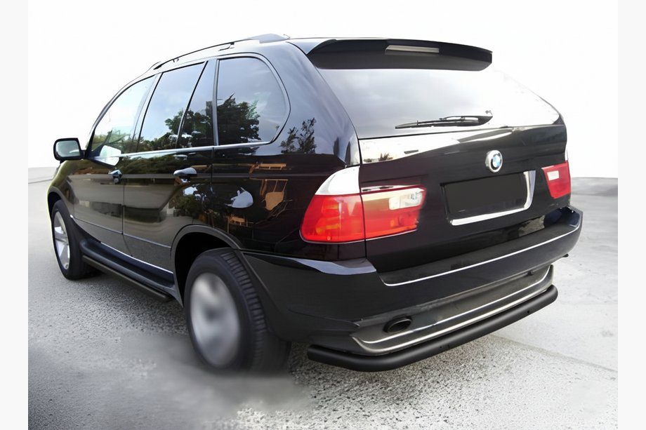 BMW X5 E53 1999–2006 Aizmugures aizsargstienis Special Black (nerūsējošais tērauds) Image