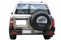 Nissan Patrol Y61 1997–2011 Aizmugurējais aizsargstienis AK005-1 Black (nerūsējošais tērauds) foto 1