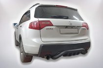Acura MDX 2007–2013 Aizmugures aizsargstienis B1-47 Black (nerūsējošais tērauds) foto 2