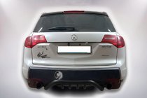 Acura MDX 2007–2013 Aizmugures aizsargstienis B1-47 Black (nerūsējošais tērauds) foto 3
