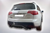 Acura MDX 2007–2013 Aizmugures aizsargstienis B1-47 Black (nerūsējošais tērauds) foto 4