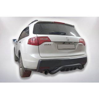 Aizmugures aizsargstienis B1-47 Black (nerūsējošais tērauds) Acura MDX 2007–2013 foto 2
