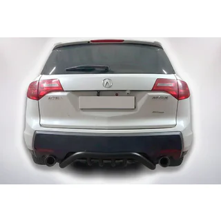 Aizmugures aizsargstienis B1-47 Black (nerūsējošais tērauds) Acura MDX 2007–2013 foto 1
