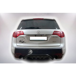 Aizmugures aizsargstienis B1-47 Black (nerūsējošais tērauds) Acura MDX 2007–2013 foto 3