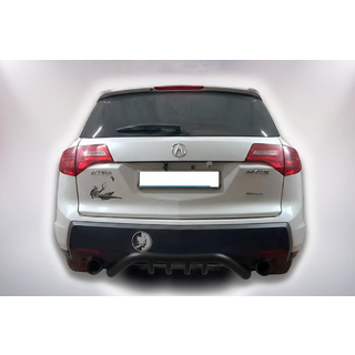 Aizmugures aizsargstienis B1-47 Black (nerūsējošais tērauds) Acura MDX 2007–2013 foto 3