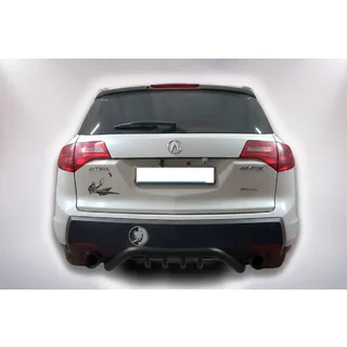 Aizmugures aizsargstienis B1-47 Black (nerūsējošais tērauds) Acura MDX 2007–2013 foto 3