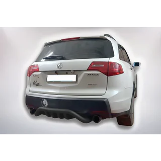 Aizmugures aizsargstienis B1-47 Black (nerūsējošais tērauds) Acura MDX 2007–2013 foto 4