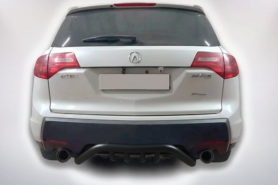 Acura MDX 2007–2013 Aizmugures aizsargstienis B1-47 Black (nerūsējošais tērauds) Image