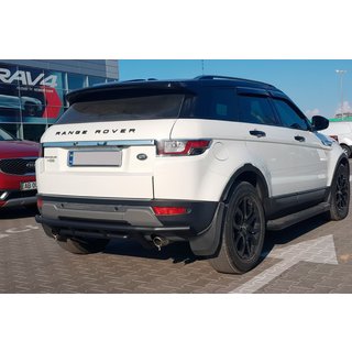 Aizmugures aizsargstienis AK005-1 Black (nerūsējošais tērauds) Range Rover Evoque 2012–2018 foto 3