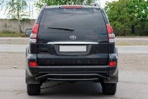 Toyota Land Cruiser Prado 120 2002–2009 Aizmugures aizsargstienis AK008-1 Black foto 2